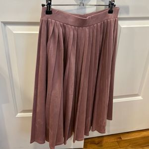 Third by cee pink velvet skirt (fits a small)